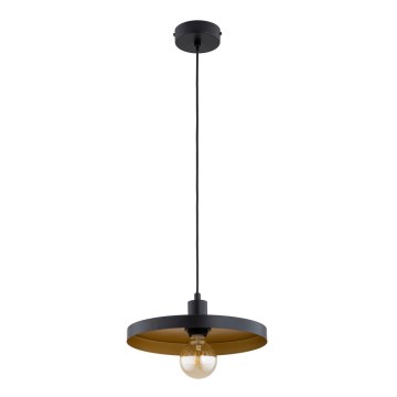 Pendellampa med sladd LITO 1xE27/15W/230V svart