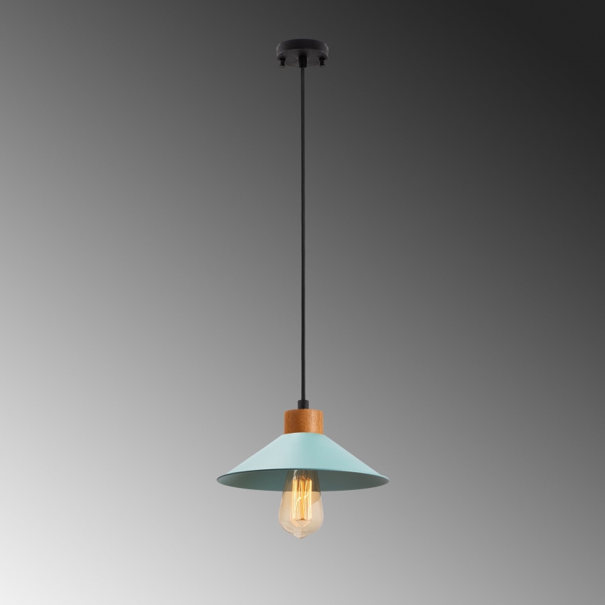 Pendellampa med sladd MANAVGAT 1xE27/40W/230V blå/brun