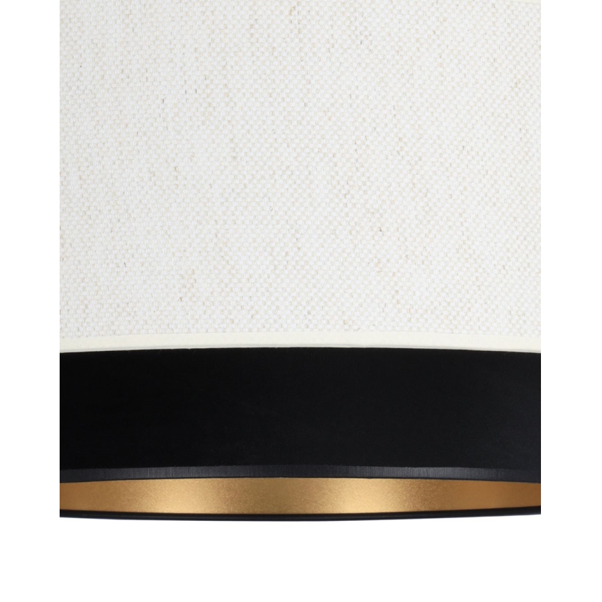 Pendellampa med sladd NATIA 1xE27/60W/230V Ø 45 cm vit/svart