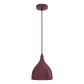 Pendellampa med sladd NOAK CLASSIC 1xE27/15W/230V bordeaux