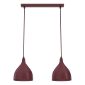 Pendellampa med sladd NOAK CLASSIC 2xE27/15W/230V bordeaux