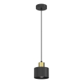 Pendellampa med sladd PARKLA 1xE27/15W/230V svart