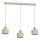 Pendellampa med sladd PARKLA 3xE27/15W/230V beige