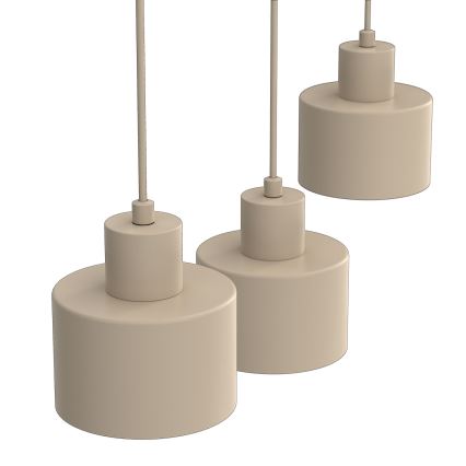 Pendellampa med sladd PARKLA 3xE27/15W/230V beige