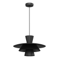 Pendellampa med sladd PLATO 1xE27/15W/230V svart