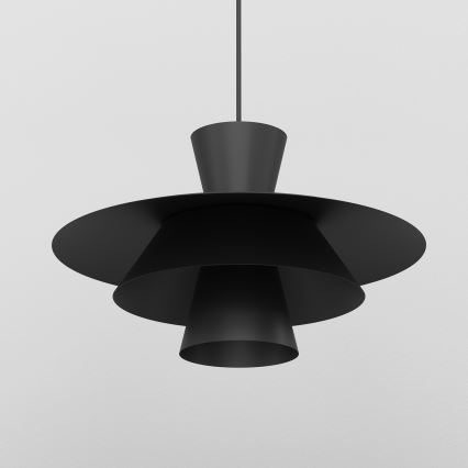 Pendellampa med sladd PLATO 1xE27/15W/230V svart