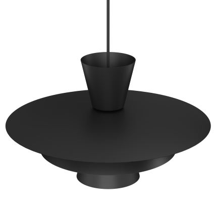 Pendellampa med sladd PLATO 1xE27/15W/230V svart