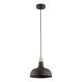 Pendellampa med sladd RODOS 1xE27/15W/230V svart