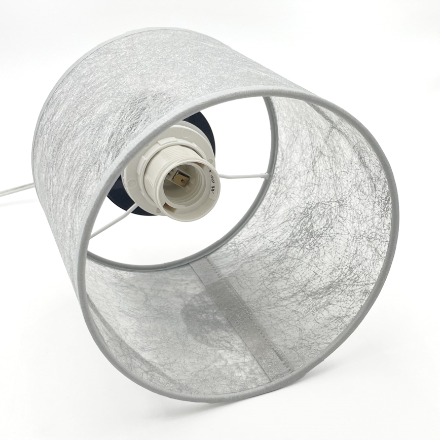 Pendellampa med sladd ROSA 1xE27/60W/230V svart/grå