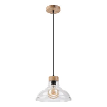 Pendellampa med sladd SINGLE 1xE27/60W/230V Ø 28 cm ek