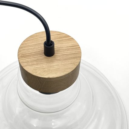 Pendellampa med sladd SINGLE 1xE27/60W/230V Ø 28 cm ek