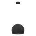 Pendellampa med sladd SOOL 1xE27/15W/230V Ø 27 cm svart