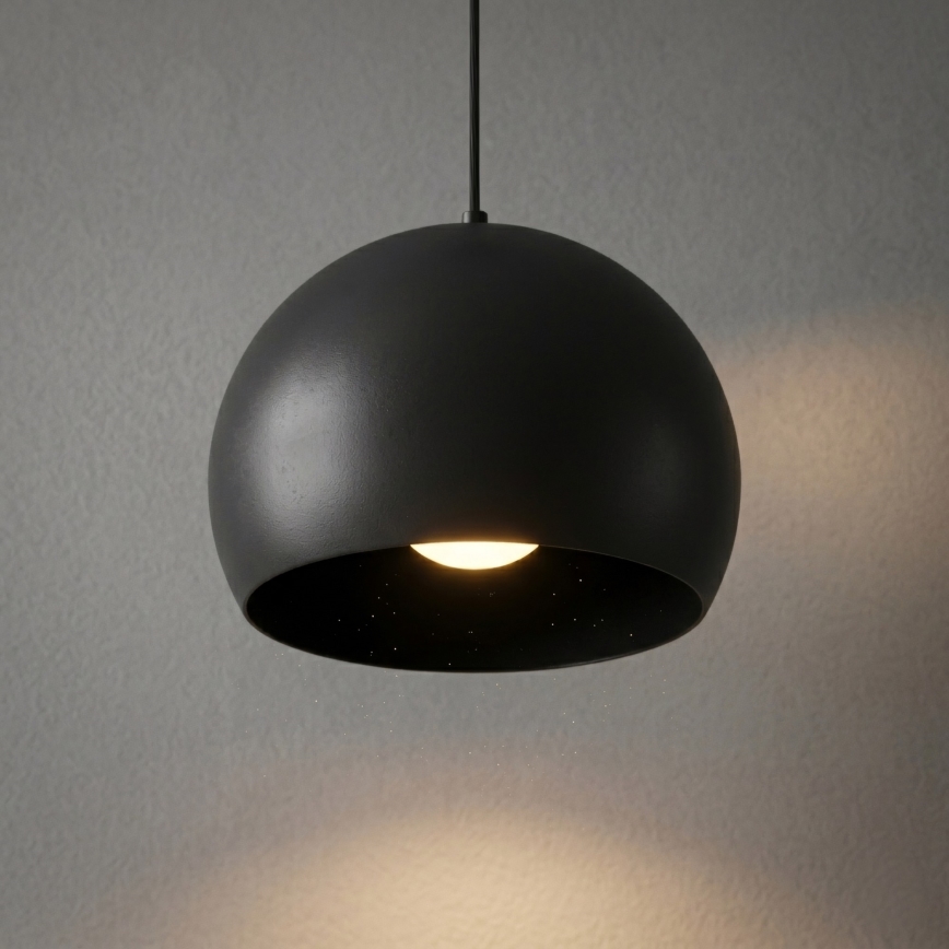 Pendellampa med sladd SOOL 1xE27/15W/230V Ø 27 cm svart