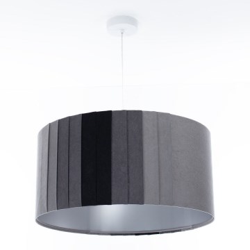 Pendellampa med sladd STRIPES 1xE27/60W/230V Ø 60 cm, grå