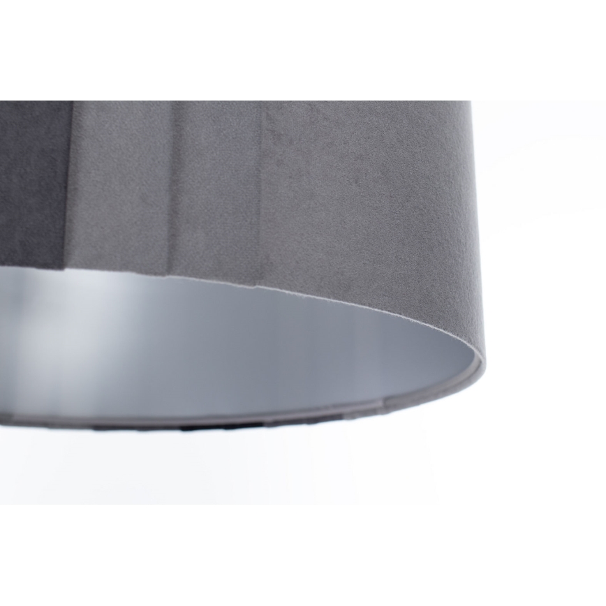 Pendellampa med sladd STRIPES 1xE27/60W/230V Ø 60 cm, grå