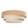 Pendellampa med sladd TRINITI 1xE27/60W/230V Ø 40 cm beige/krämvit