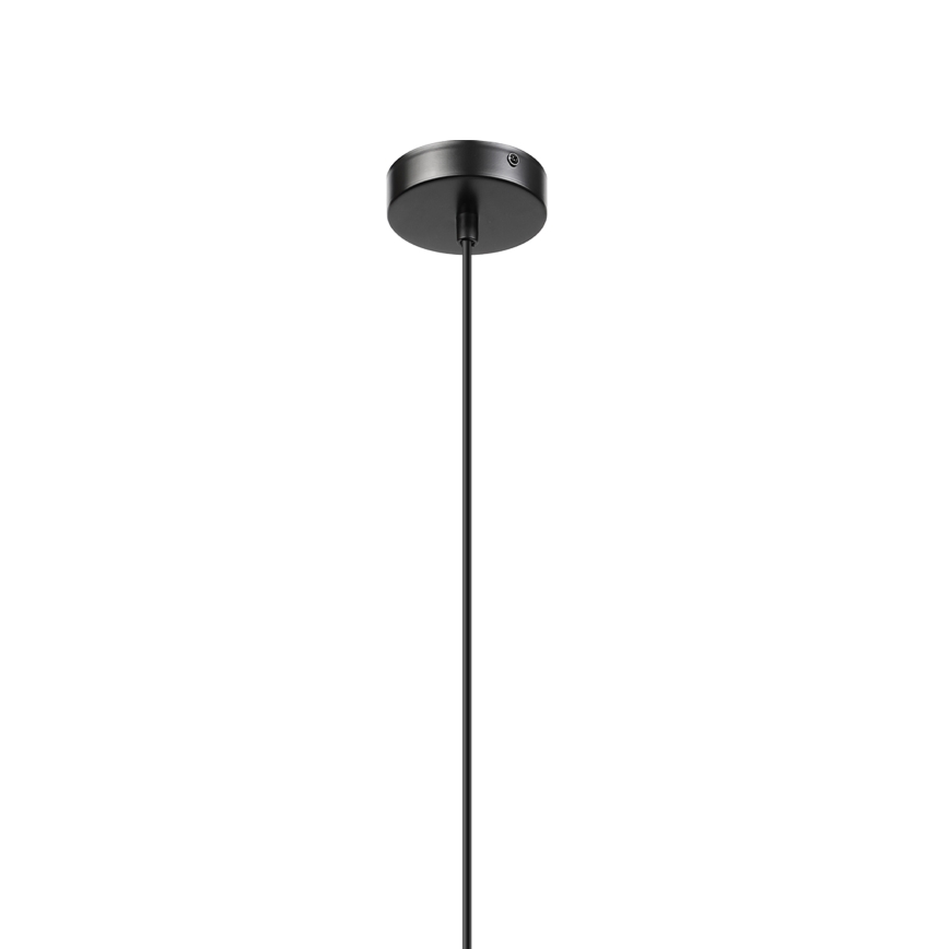 Pendellampa med sladd VELLO 1xE27/15W/230V svart/rökbeige/svart