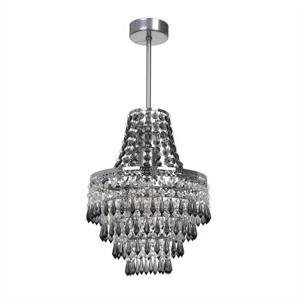 Pendellampa med stång GEMMA 1xE27/60W/230V Ø 23 cm
