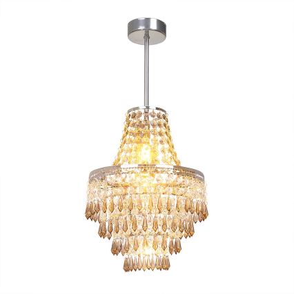 Pendellampa med stång GEMMA 1xE27/60W/230V Ø 23 cm