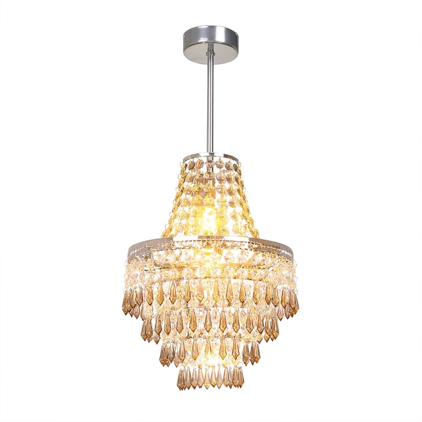 Pendellampa med stång GEMMA 1xE27/60W/230V Ø 23 cm