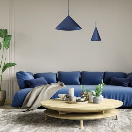 Pendellampa med vajer CAPITAL 1xGX53/15W/230V Ø 46 cm blå