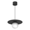Pendellampa med vajer FLAT 1xE27/15W/230V svart