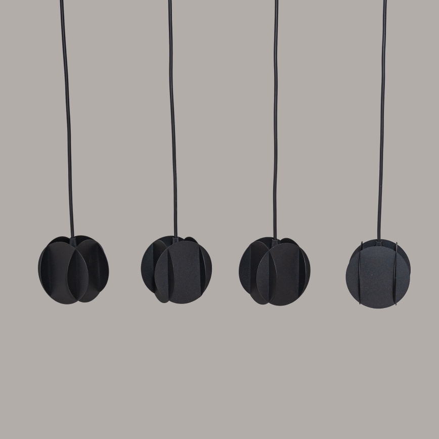 Pendellampa med vajer GAMBIT 4xGU10/10W/230V svart