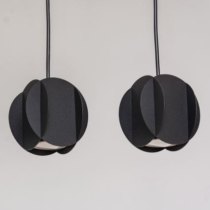 Pendellampa med vajer GAMBIT 4xGU10/10W/230V svart