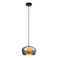 Pendellampa med vajer INSIEME 1xGX53/10W/230V Ø 35 cm rökfärgad svart