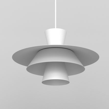 Pendellampa med vajer PLATO 1xE27/15W/230V vit