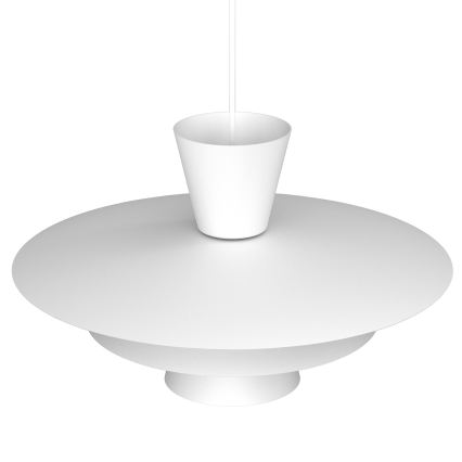 Pendellampa med vajer PLATO 1xE27/15W/230V vit