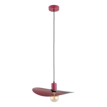 Pendellampa med vajer SAVANA 1xE27/15W/230V svart/röd