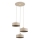 Pendellampa med vajer SELIA 3xE27/15W/230V beige/guld