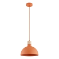 Pendellampa NEOMI med sladd 1xE27/15W/230V orange