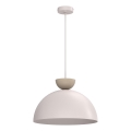 Pendellampa NEVIS med sladd, 1xE27/15W/230V, diam. 38 cm, krämfärgad