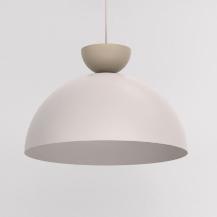 Pendellampa NEVIS med sladd, 1xE27/15W/230V, diam. 38 cm, krämfärgad