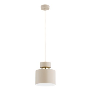 Pendellampa på kabel ASLI 1xE27/15W/230V beige