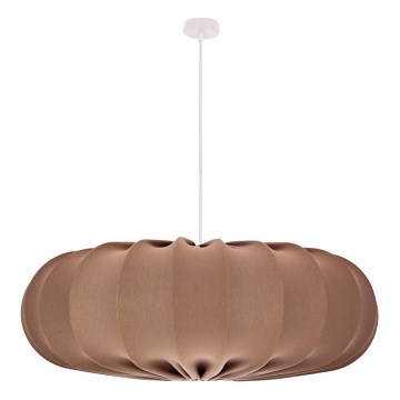 Pendellampa på kabel CAFEE 1xE27/40W/230V Ø 66 cm, brun