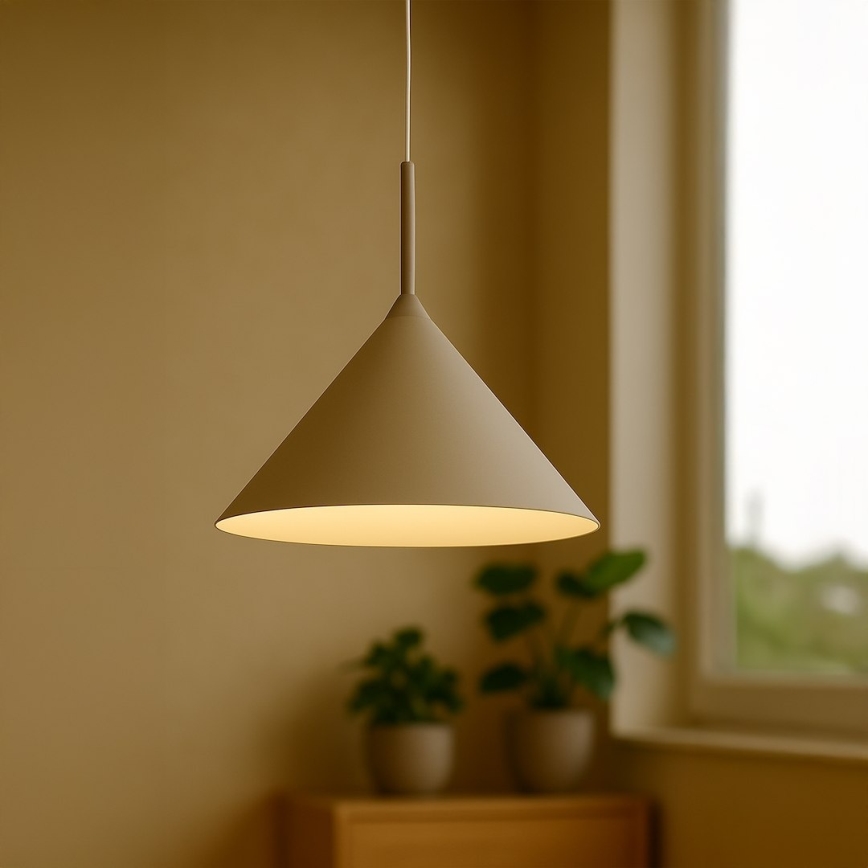 Pendellampa på kabel CAPITAL 1xGX53/15W/230V Ø 46 cm beige
