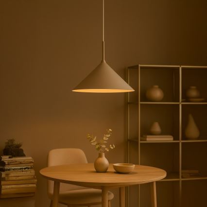 Pendellampa på kabel CAPITAL 1xGX53/15W/230V Ø 46 cm beige