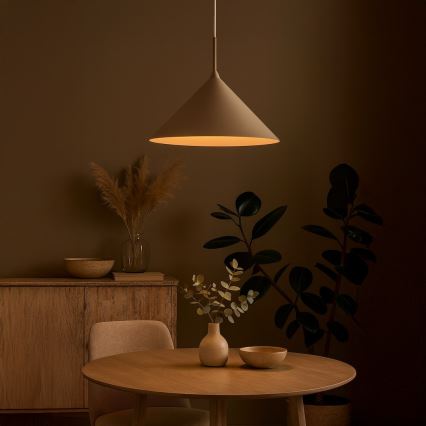 Pendellampa på kabel CAPITAL 1xGX53/15W/230V Ø 46 cm beige