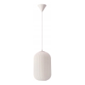 Pendellampa på kabel CRESTO 1xE27/40W/230V vit