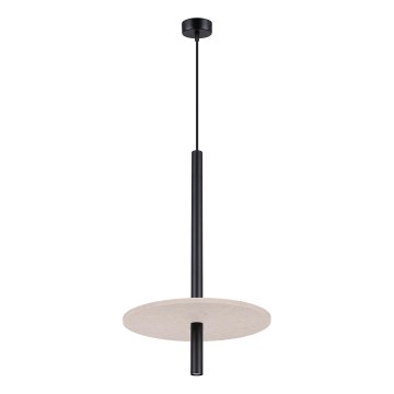 Pendellampa på kabel FELTRO 1xG9/8W/230V svart/krämfärgad