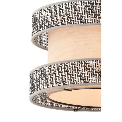 Pendellampa på kabel HALO 1xE27/60W/230V beige/grå