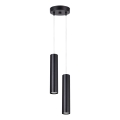 Pendellampa på kabel LAGOS 2xGU10/10W/230V svart