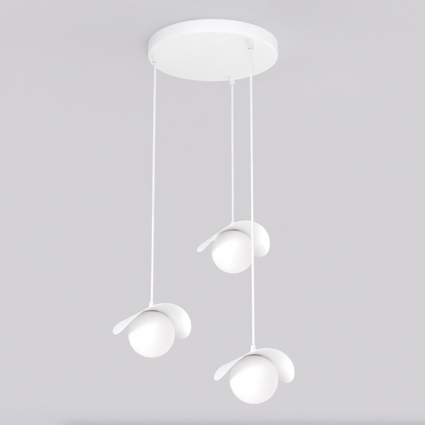 Pendellampa på kabel RITUAL 3xG9/8W/230V vit