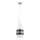 Pendellampa på kabel TRI-STAR 1xE27/15W/230V svart/blank krom
