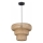 Pendellampa på kabel TULUM 1xE27/15W/230V Ø 35 cm bambu