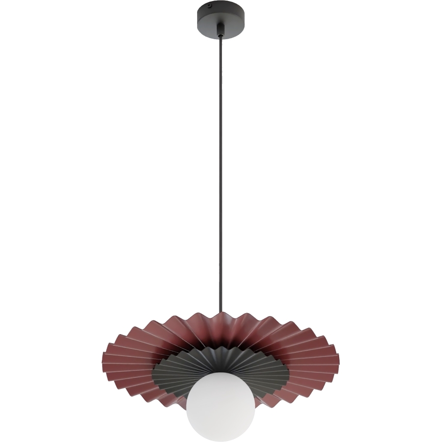 Pendellampa på kabel UMBRA 1xG9/8W/230V svart/röd