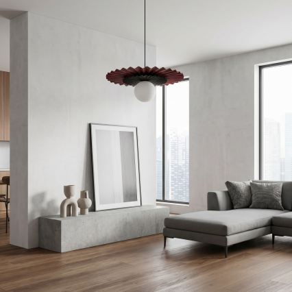 Pendellampa på kabel UMBRA 1xG9/8W/230V svart/röd